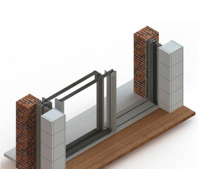 Solución suelo integrado para corredera Cor Visión